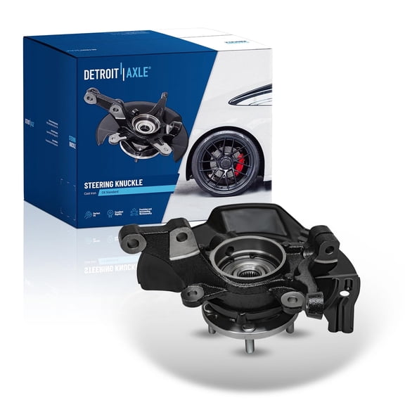 Detroit Axle - 2.4L Front Left Steering Knuckle for 2011 Hyundai Sonata [w/ Sport Suspension], Driver Side Steering Knuckle & Wheel  Bearing Hub Assembly Replacement