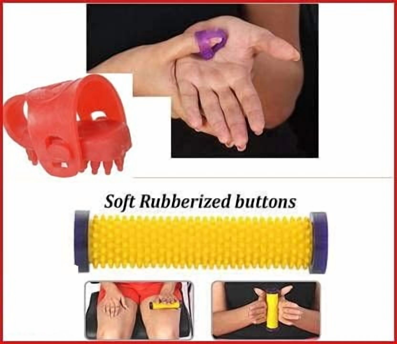 Acupressure Massager Tools Kit Combo With Full Body Power Rollers, Massagers & Star Magnets, finger massager, accupressure fitness kit