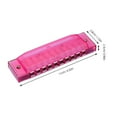 thumbnail image 2 of BESTYASH Beginner Harmonica 1Pack Pink for Children Music Instruments and Party Favors, 2 of 8