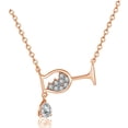 thumbnail image 3 of Collar de copa de vino, collar de cristal con gota de agua, collar de mujer brillante a la moda, collar de cristal con gota de agua impulsado por el rendimiento, 3 of 5