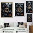 thumbnail image 4 of Designart "The Dark Elegance Of Bitcoin I" Fashion Bitcoin Floater Framed Canvas Art Print, 4 of 5