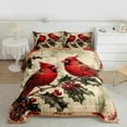 thumbnail image 2 of Castle Fairy 2-Piece Twin Size Comforter Set, Sparrows Rustic Christmas Bedding, 2 of 8