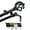 Black, variant on Central Design 4742-992 Giro 0.81 in. Double Curtain Rod, 120-170 in. - Black