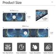 thumbnail image 3 of Yayeee Faucet Mat for Kitchen Sink 14.7" Diatomite Long Splash Guard Pad, Floral Occean, 3 of 7