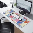 thumbnail image 2 of Long Mouse Pads for Desk,Patchwork Pioneer Flower Desk Mats on Top Of Desks, Desk Mouse Pad Extra Large with 3mm Non-Slip Base and Stitched Edge for Gaming,Office,Work,Home 31.5"x11.8", 2 of 6