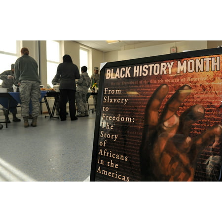 LAMINATED POSTER Team Mildenhall airmen attend the African-American Black History cultural food tasting event at the Poster Print 24 x