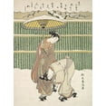 thumbnail image 2 of Harunobu, Suzuki 25x32 Gold Ornate Wood Framed with Double Matting Museum Art Print Titled - Untitled, 2 of 4