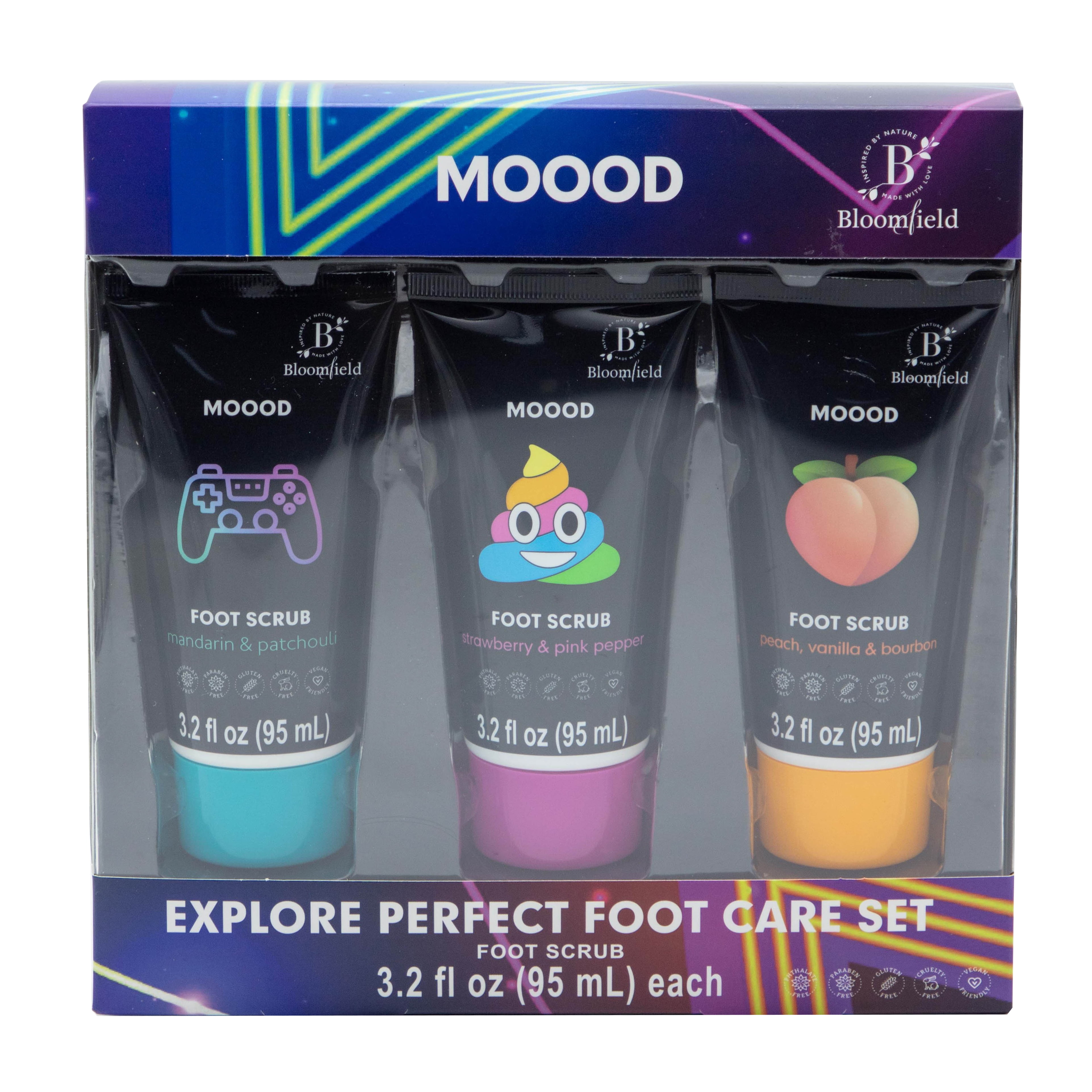 Bloomfield 3 Pieces Foot Scrub Set