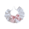 thumbnail image 2 of Pet Lace Bib Scarf with Adjustable Collar for Cats and Dogs, Waterproof Slobber Protector, Cute Neck Accessory for Small Medium Large Pets, 2 of 6