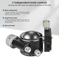 thumbnail image 4 of Low Profile Ball Head ARTCISE KB44 Heavy Duty Tripod Head Full Metal CNC Machined with Extra 1/4" Quick Release Plate for Tripod, Monopod, DSLR, Camcorder, Maximum Weight 66 lbs / 30 kg, 4 of 9