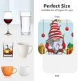 thumbnail image 6 of Yiaed Funny Christmas Gnome Print Leather Coasters for Drinks - Cup Coasters Coffee Table Kitchen Table Bar, Home & Office Gifts Handmade Drink Coasters-Square, 6 of 6
