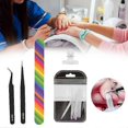thumbnail image 4 of 5-pack Nail Extension Fiberglass Forming Clip Nail File Tongs Manicure Tool Kit, 4 of 5