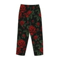 thumbnail image 5 of Daiia Roses Women's Sleep Pant with Pockets and Drawstring,Pajama Pants-Large, 5 of 9