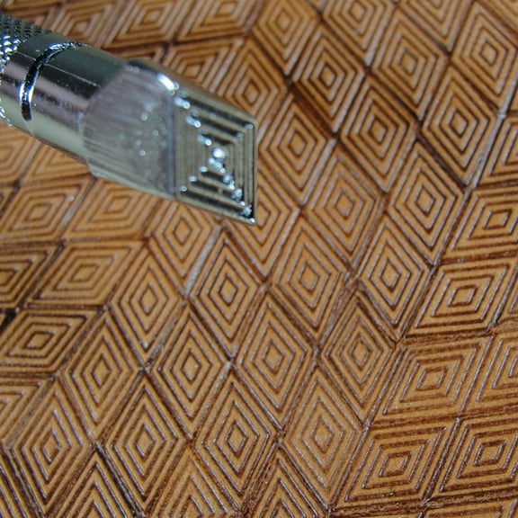 Diamond Geometric Leather Stamp, O38, Stamping Tool