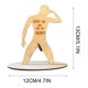 thumbnail image 3 of Fiudx Figura de Madera de Hombre Desnudo, Soporte para Billetes con Humor, Decoración Única para El Hogar y La Oficina, Idea Práctica de Regalo, Tema de Conversación, Adorno de Madera Original, Regal, 3 of 4