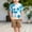 Blue, variant on Tdoqot Toddler Boys Vacation Outfit Sets- Sumemr Soft Elastic Waist Shorts Short Sleeve Shirts Kids Beach Clothes Blue Size 2-6T