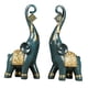 thumbnail image 3 of Estatua de elefante de la buena suerte con trompa, decoración decorativa Azul, 3 of 9