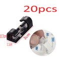 thumbnail image 1 of 16/20pcs Cable Organizer Clips USB Cable Management Desktop & Workstation Wire Manager Cord Holder Usb Charging Data Line Winder Black-20PCS, 1 of 6