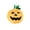 B, variant on Halloween Pumpkin Cat Toy, Squeaky Stuffed Pumpkin Cat Chew Toy, Soft Plush Toy with Feathers for Indoor Cats Self-entertainment