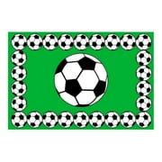 Fun Time Nylon 19"x29" Soccer Time Area Rug in Multi-Color