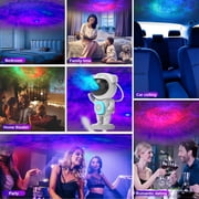 Ozmatip Galaxy Projector Astronaut Star Projector Night Light with Bluetooth Speaker, 8 Nebula Effects, Ceiling Projector for Bedroom, Kids Room, Room Decor, Gift for Kids & Adults
