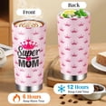 thumbnail image 5 of Gift for Mom, Mothers Day Gift from Daughter Son Husband, 20oz Coffee Tumbler with Lid and Straw, Funny Christmas Gifts for Mum, Anniversary Birthday Present for Wife Grandma Stepmom, Super Mom, 5 of 6