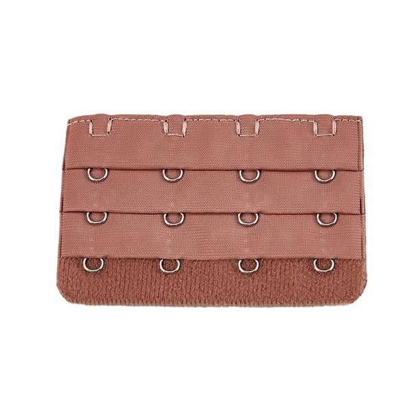 Qarigey Correa de extensión extensores de sujetador hebilla 4 ganchos sujetador ganchos transpirable práctico reemplazo 3 filas para ropa Ropa, zapatos y accesorios Miscelánea café