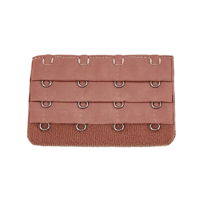 pitrice Extension Strap Bra Extenders Buckle 4 Hook Breathable Practical Accessories Adjustable Replacement 3 Rows Underwear coffee