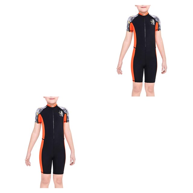 Greeniant Trajes de neopreno para niños, traje de buceo de secado rápido, mono con cremallera en la espalda, pieles de buceo deportivas Type2 NO2