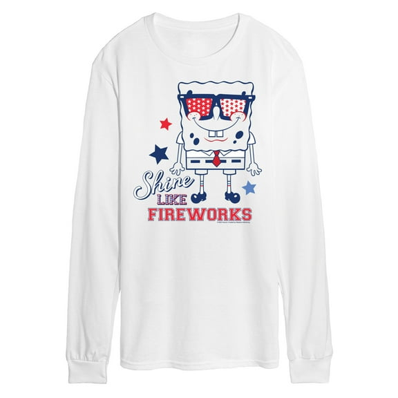 SpongeBob SquarePants - Shine Like Fireworks - Men's Long Sleeve T-Shirt
