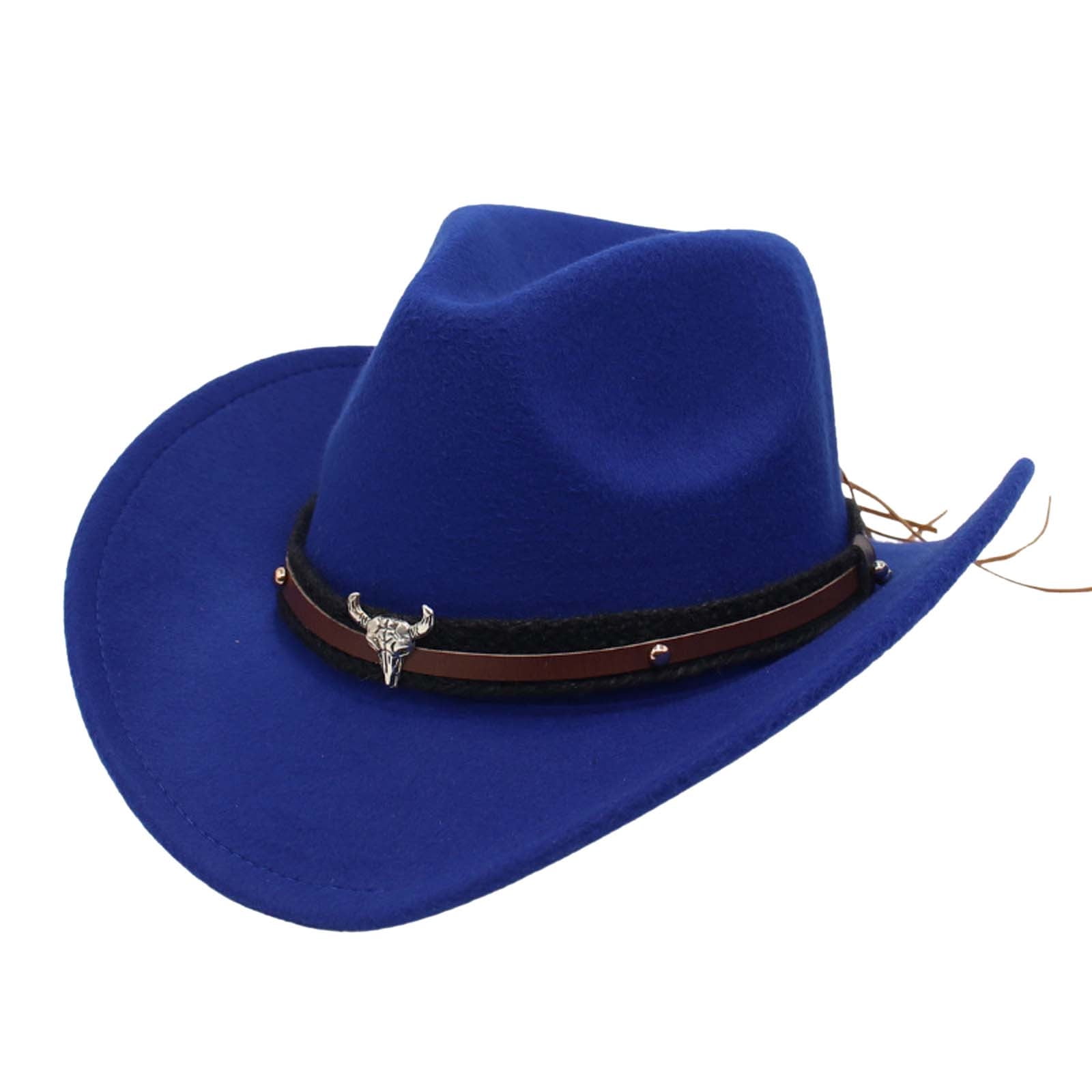 GDREDA Men's Hats Western Cowboy Style Hat Jazz Bowler Hat Cow