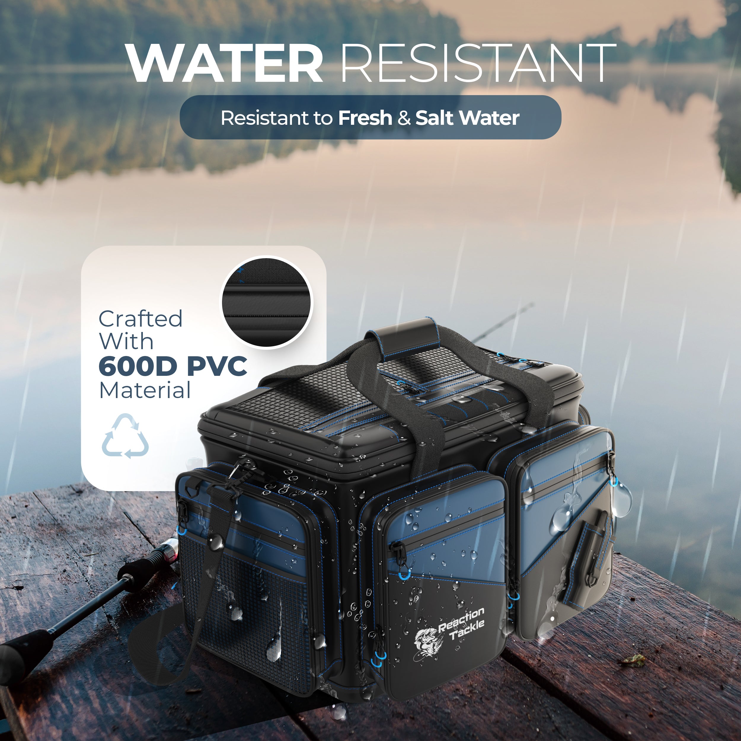 Reaction Tackle Large Water-Resistant Tackle Bag photo 4