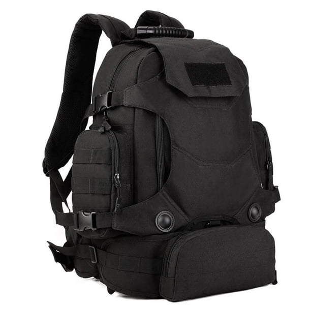 40L Backpack Detachable Rucksack Camping Hiking Trekking Black Walmart