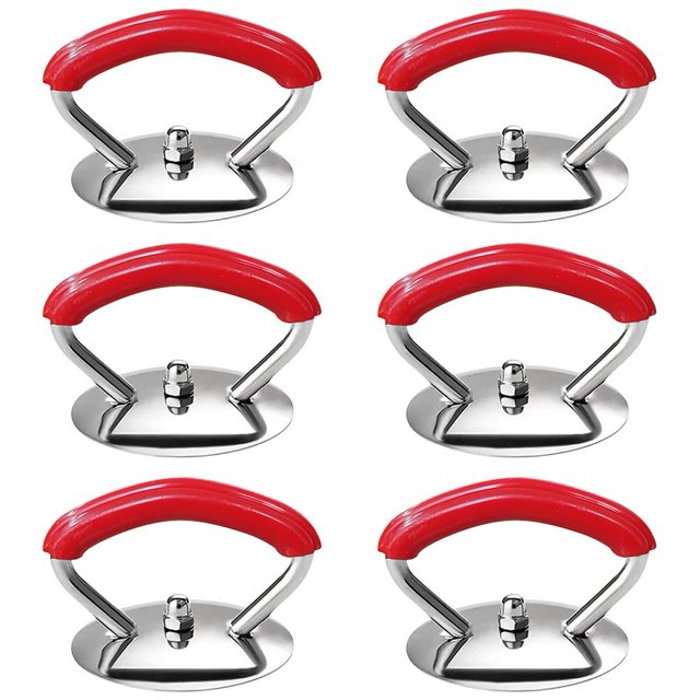 6Pcs Stainless Steel Pot Lid Handle Anti-Heat Handle Pan Cover Replacement Knobs