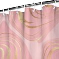 thumbnail image 3 of Pink Marble Gold Pattern Shower Curtain 72"x84" ,Bathroom Decorative Shower Curtains Set with 12 Hooks,Modern Waterproof Washable Shower Curtain, 3 of 6