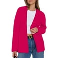 thumbnail image 5 of Pyhlmscde Women Cardigan Sweater Chunky Jacket Coat Fall Outwear Trendy Outfits, Business Casual Outfits for Women, Suit Jackets for Women, Women's Blazers & Suit Jackets Hot Pink L, 5 of 6