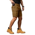 thumbnail image 2 of GrmtClth Men Classic Fishing Stretch Cargo Shorts Multi Utility Storage Pockets Breathable Soft Fabric Summer Travel Shorts Camel XL, 2 of 9