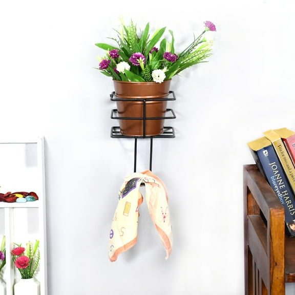 Eco Friendly Handmade 100% Iron Round Modern Copper Coated Color 4.4 x 4.6 x 4.6 Inches Planters Pots for Lawn, Balcony, Garden, Patios, Wall stand, Restaurant, Banquet Hall, Spa, Beauty Parlor etc.