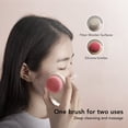 thumbnail image 3 of Double Sided Face Scrubber, Promotes Circulation Ergonomic Handle Massage Manual Facial Cleansing Brushes With Lanyard For Home, 3 of 8