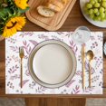 thumbnail image 4 of Purple Leaves Farm Placemats Set of 6, Herbs Flowers Pastoral Country Placemats for Dining Table, Place Mats for Kitchen Tabletop, Waterproof Wipeable Dining Table Mats Set, 4 of 9
