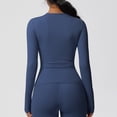 thumbnail image 5 of Women's Slim Fit Long-Sleeve Active Set - Stretchy Moisture-Wicking Yoga & Gym Wear, 5 of 6