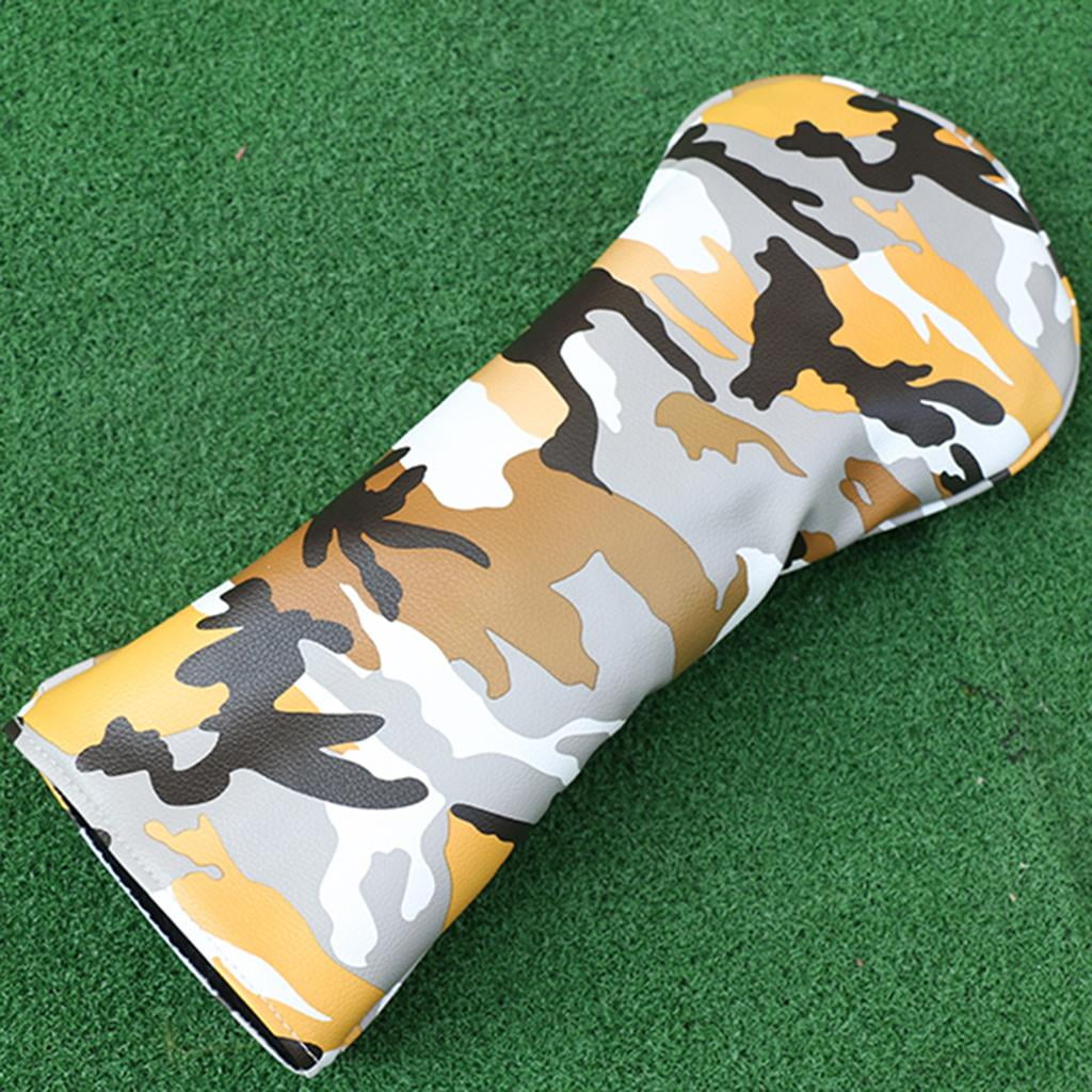 funtasica 4x Golf Wood Woods Driver Headcover Sleeves Guard W/ No.Tag Golfer - Yellow, 37cm