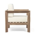 thumbnail image 5 of Davion Acacia Wood Outdoor Club Chair, Brown Wash, Beige, 5 of 6