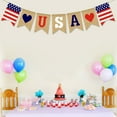 thumbnail image 1 of HEANUJJ American Independence Day Bunting for Party Decoration with Durable Fray Resistant Edges, 1 of 8