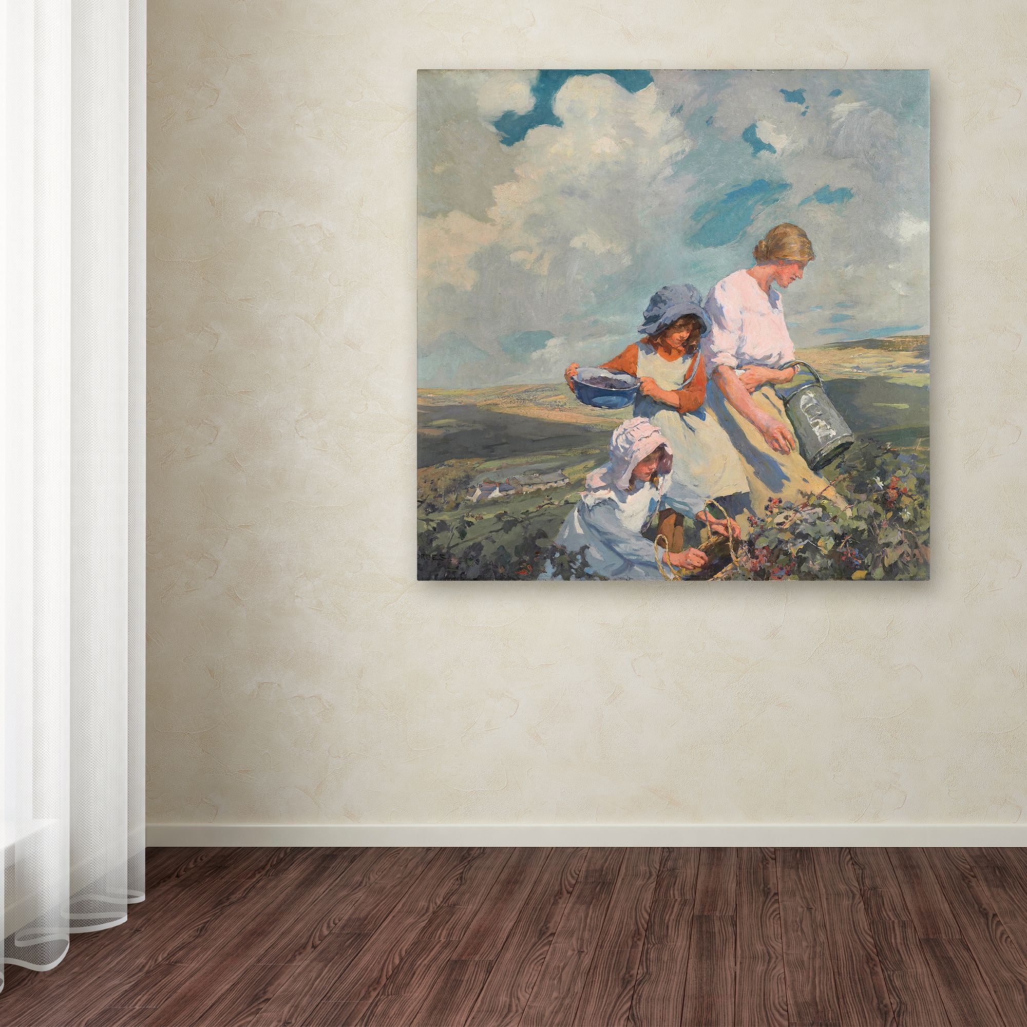 Elizabeth Forbes 'Blackberry Gathering' Canvas Art