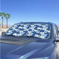 thumbnail image 2 of Jeiento Blue Hibiscus Car Sunshade for Women Foldable Automotive Front Window Sunshade Protector Removable Automotive Accessories Fit Most Car, Truck, Suv, or Van, 2 of 6