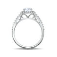 thumbnail image 2 of 1/3 ct Round Halo Diamond Engagement Ring Setting, 2 of 3