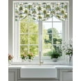thumbnail image 3 of Tie Up Valance Curtain for Kitchen,Summer Beach Coconut Trees Rod Pocket Short Curtains Adjustable Tie-Up Shade Valances,Blue Sky Cloud Window Treatment for Bathroom Living Room Bedroom, 3 of 8