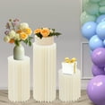 thumbnail image 5 of Dwellnix Cylinder Pedestal Wedding Cake Flowers Display Stand Decoration Dessert Table, 5 of 7