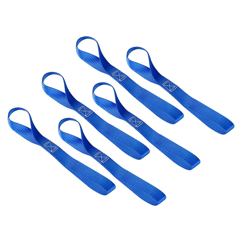 10 Pcs Soft Loop Tie Down Straps 4500lbs Heavy Duty Safe Luggage Ratchet Car New 